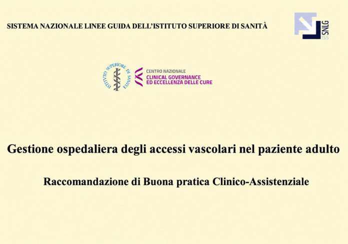 Copertina linee guida per accessi vascolari